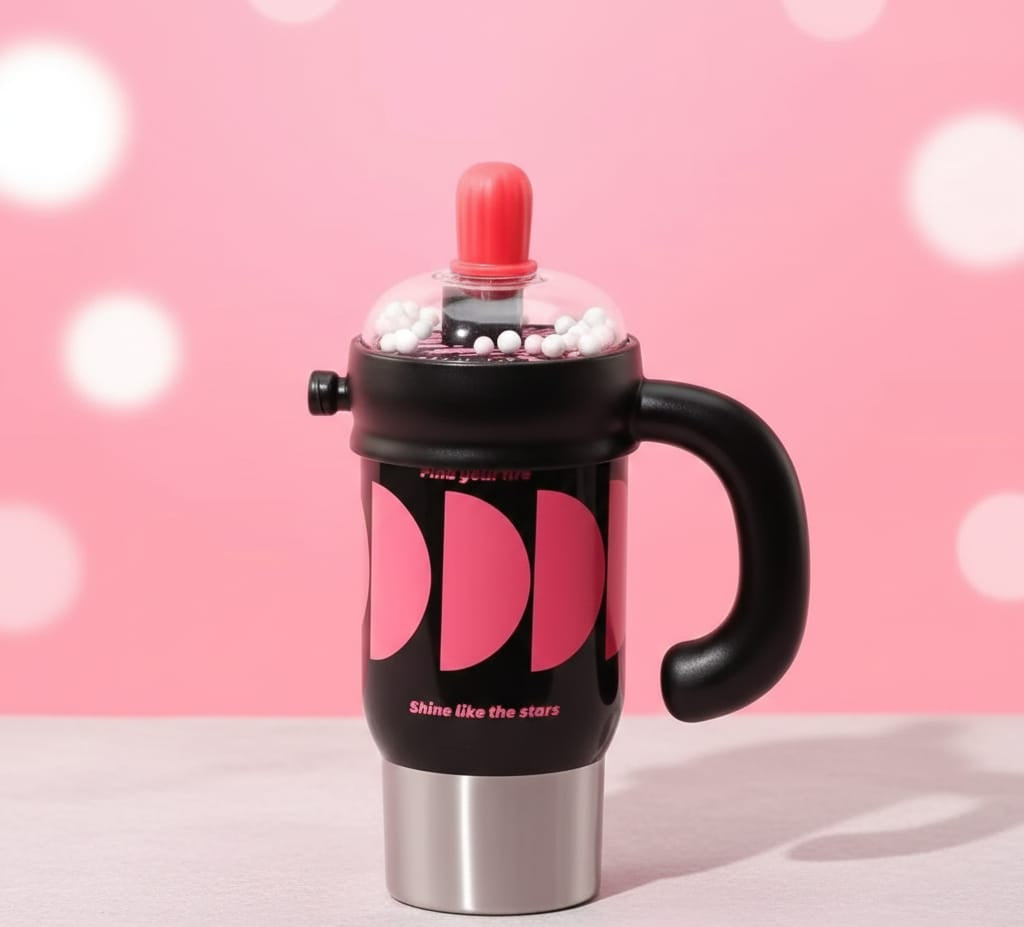 Stainless Steel Tumbler with Straw