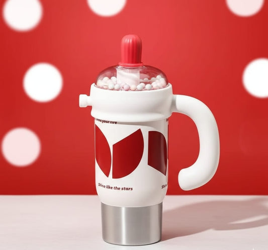 Stainless Steel Tumbler with Straw