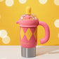 Stainless Steel Tumbler with Straw