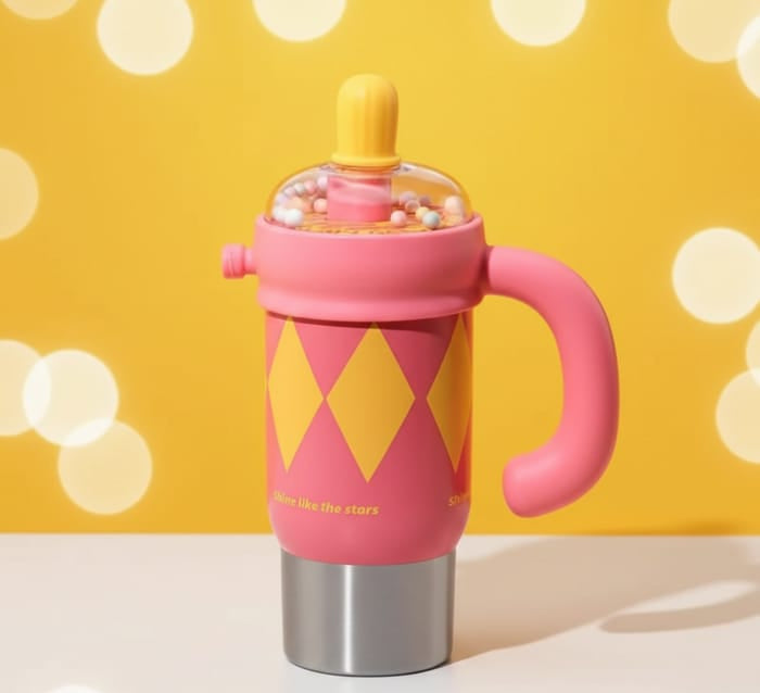 Stainless Steel Tumbler with Straw