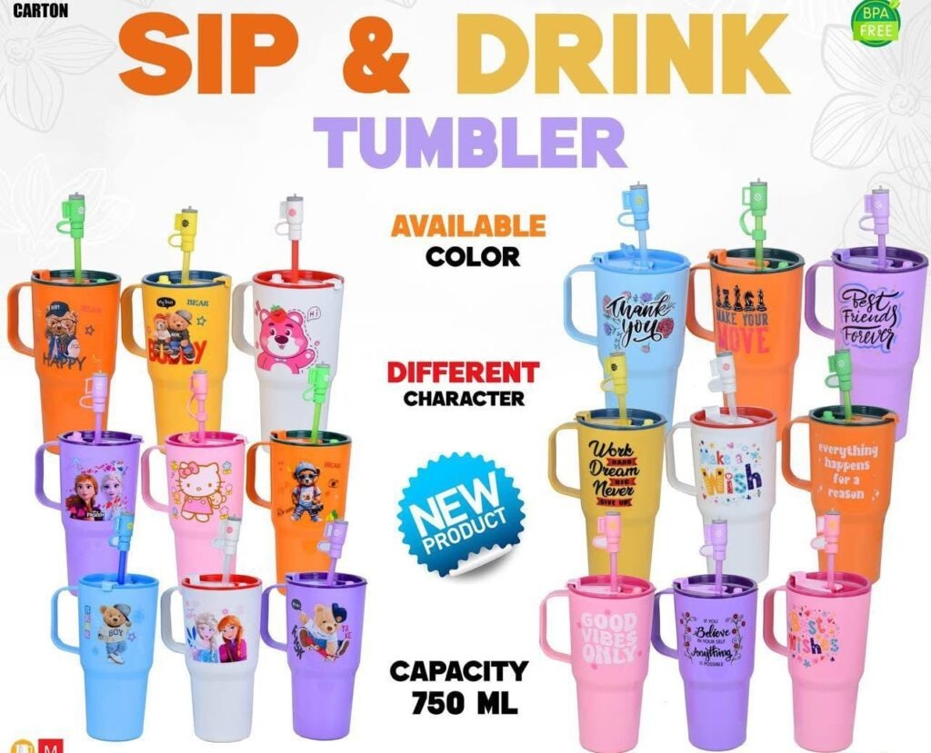 Straw Tumbler – 750ml
