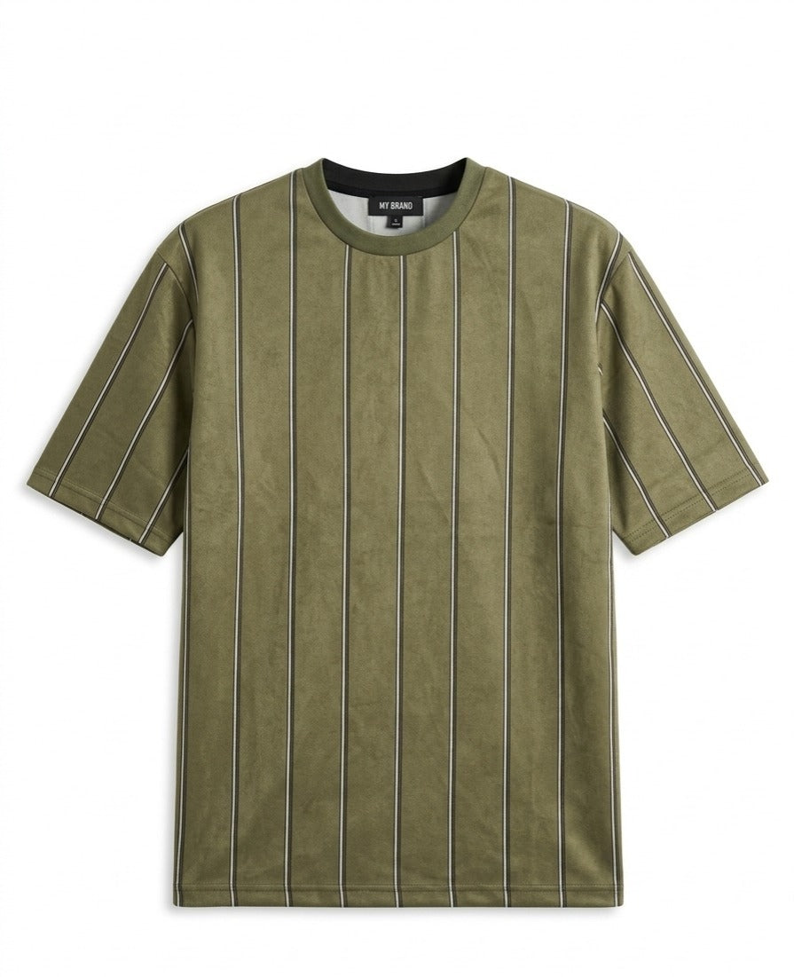 Stripe Printed Drop Shoulder