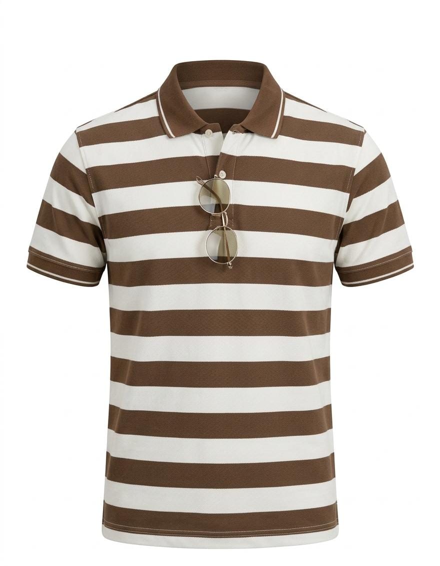 Stripe Printed Polo
