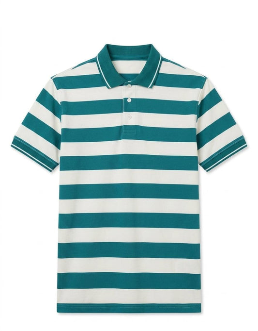 Stripe Printed Polo