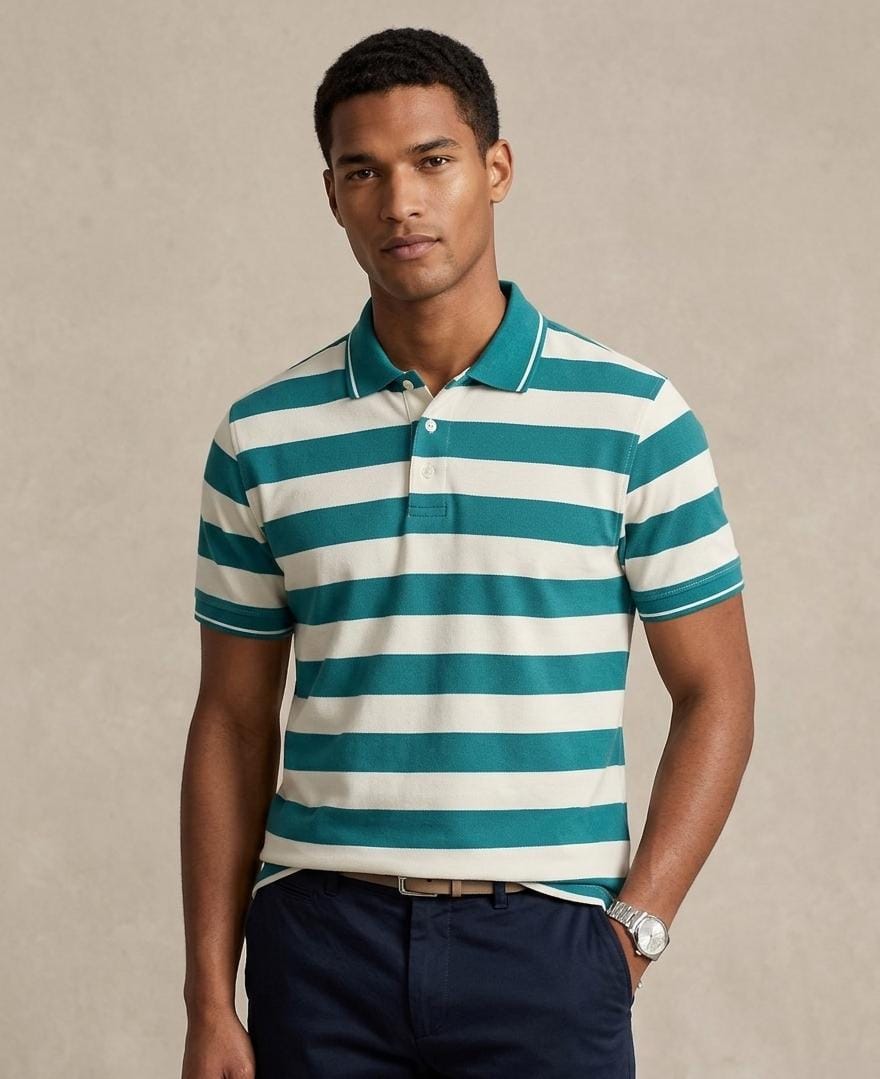 Stripe Printed Polo