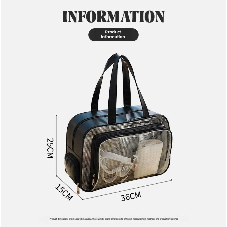 Stylish Dual-Zip Cosmetic Storage Bag