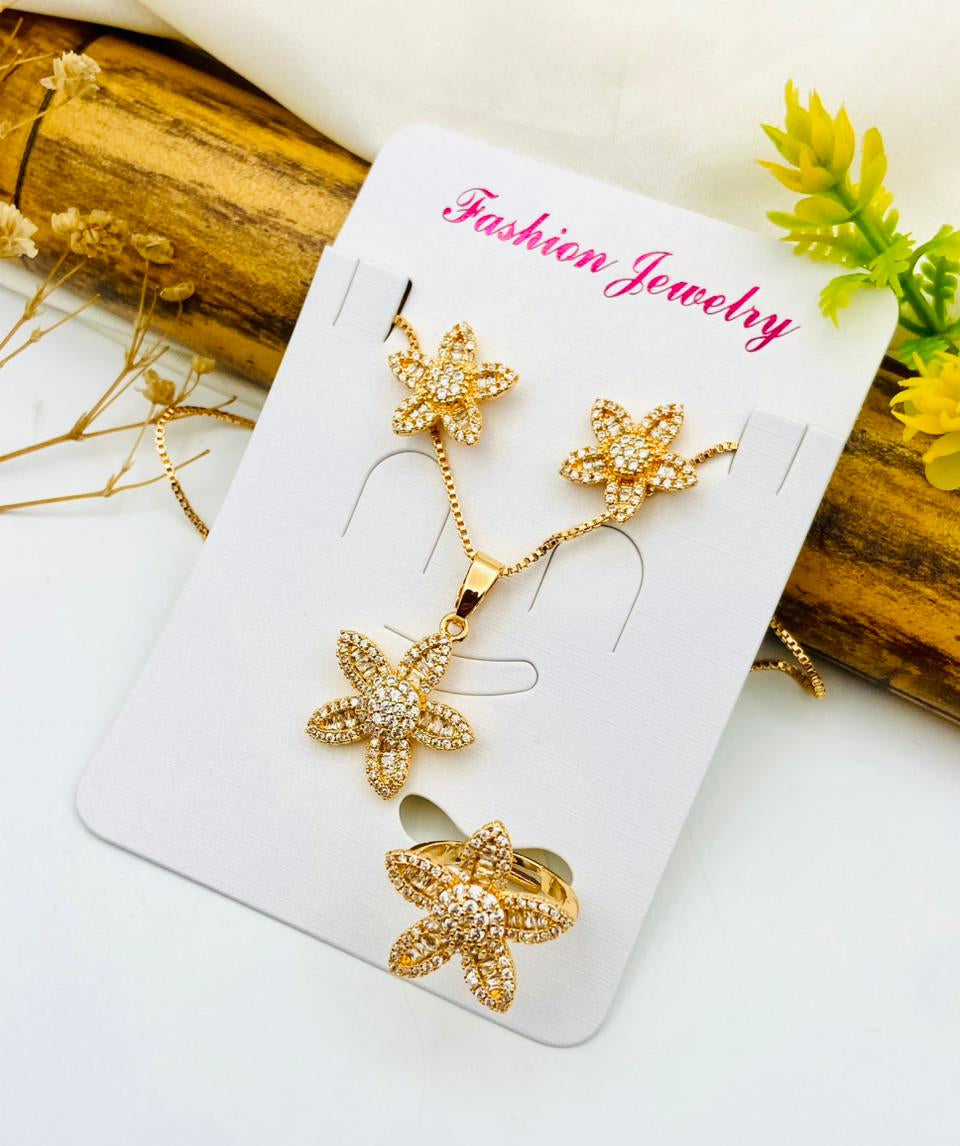 Sunflower Zircon Set