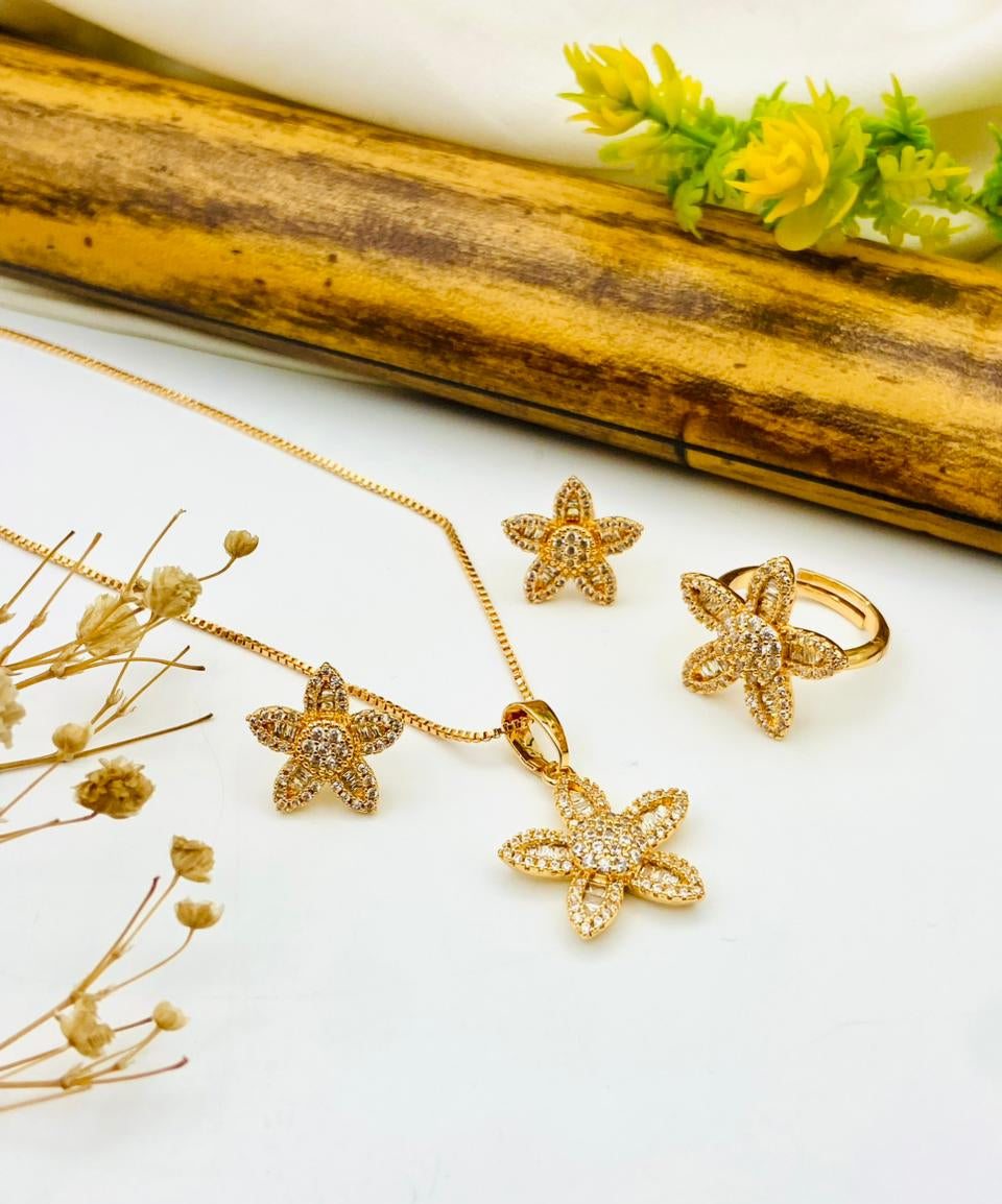 Sunflower Zircon Set