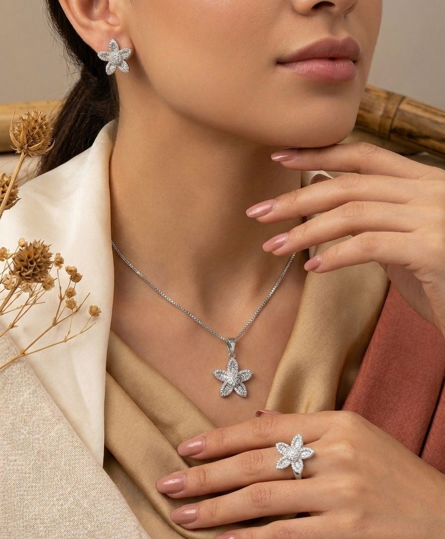 Sunflower Zircon Set