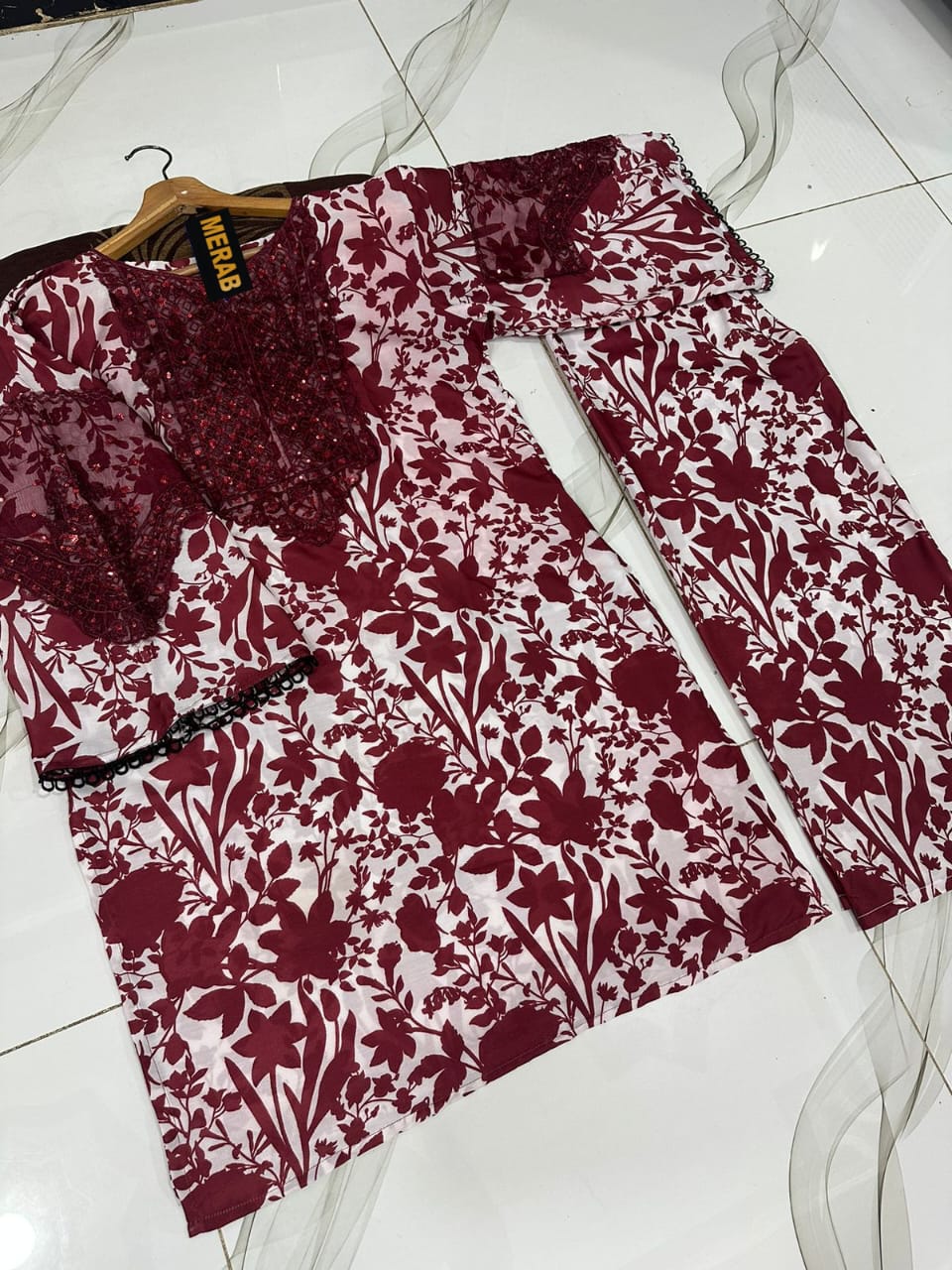 2 Pcs Swiss Lawn Suit