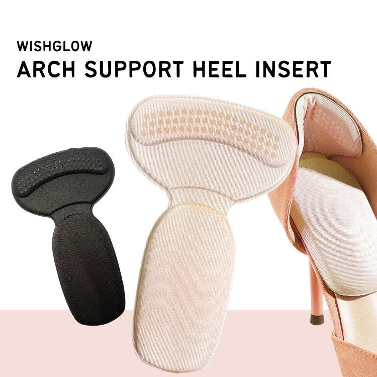 Pack of 7 T-Shape Shoe Heel Insoles