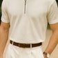 Texture Zipper Polo