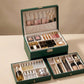 Three Layer Leather Jewelry Box