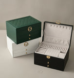 Three Layer Leather Jewelry Box
