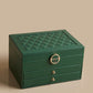 Three Layer Leather Jewelry Box