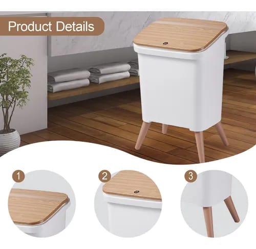 Touch Opening Plastic Dustbin