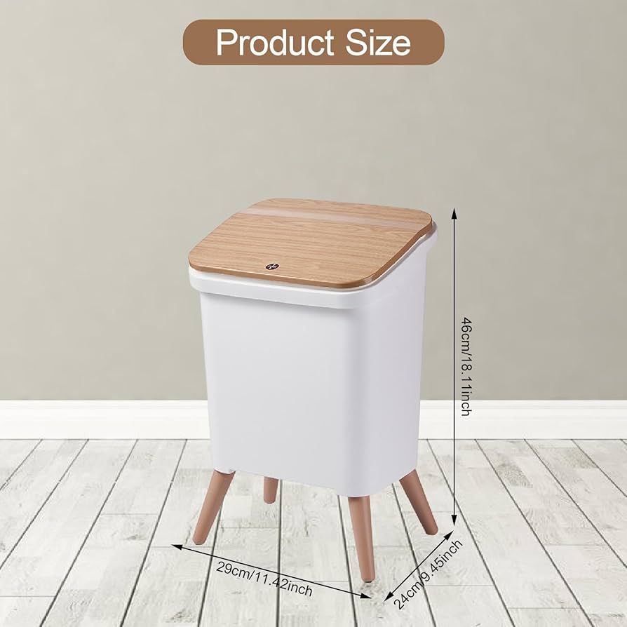 Touch Opening Plastic Dustbin