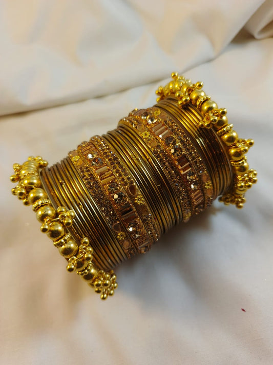 Traditional Steel Bangles Set