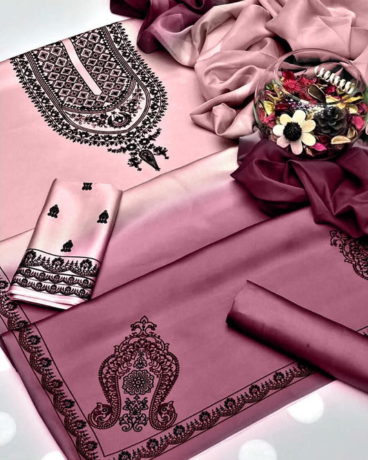 Un-stitched Floral Print