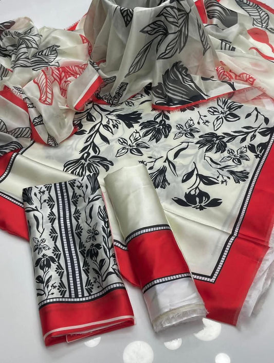 Un-stitched Floral Print