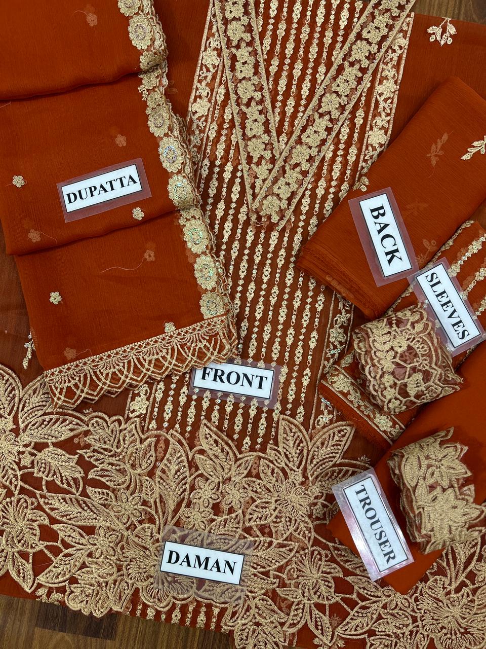 Unstitched Chiffon Suit