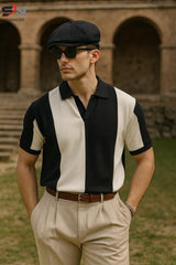 V collar T.shirt