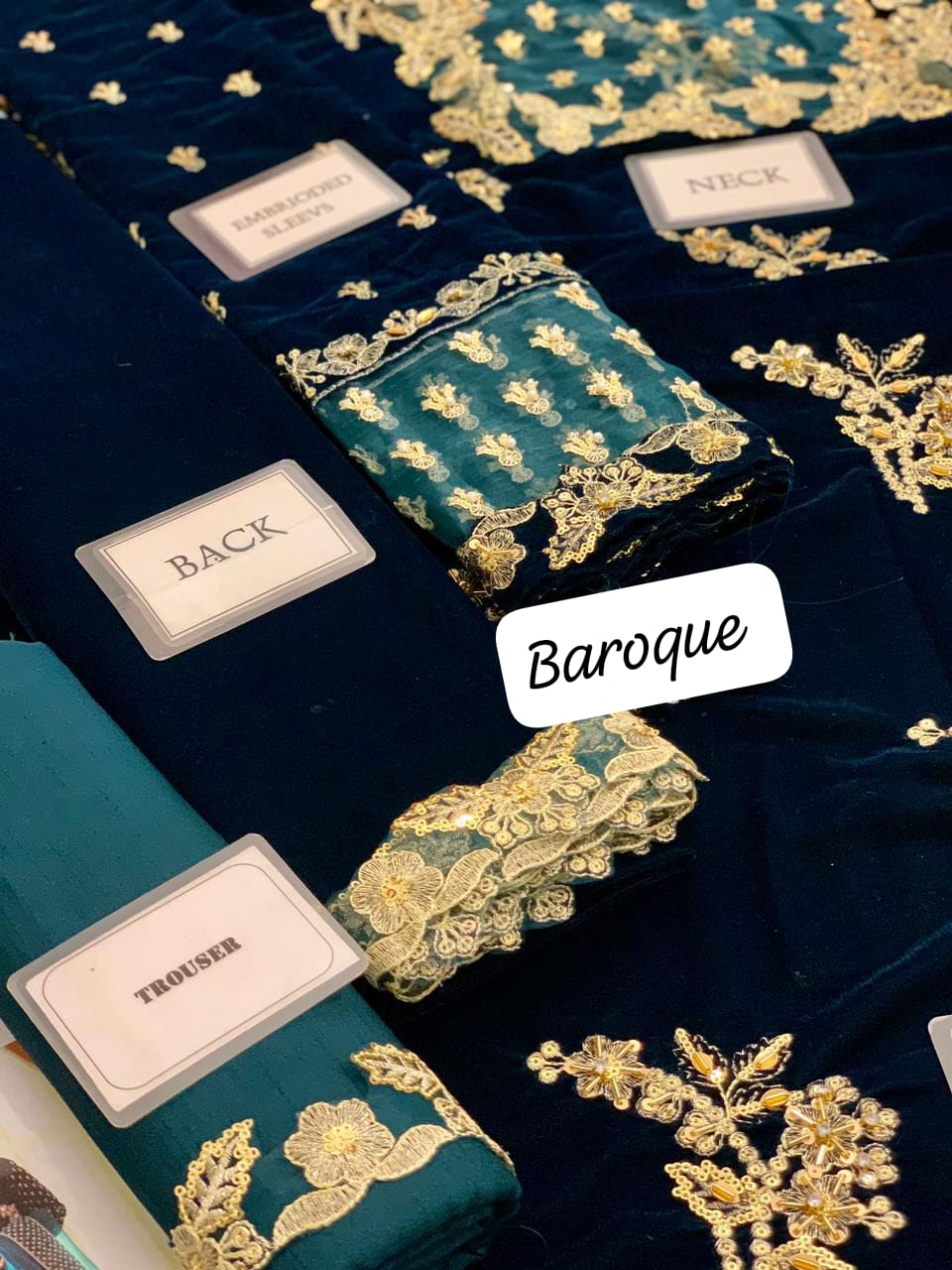 Velvet Embroidered Suit