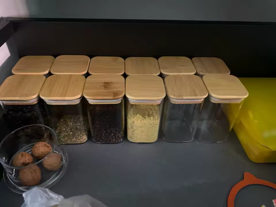 3pcs Glass Jar Set