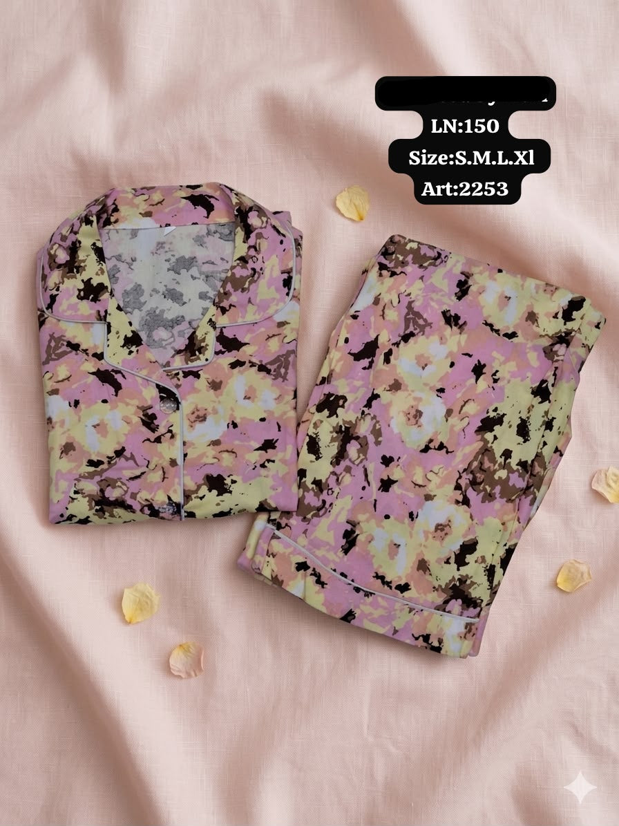 Printed Night Suit