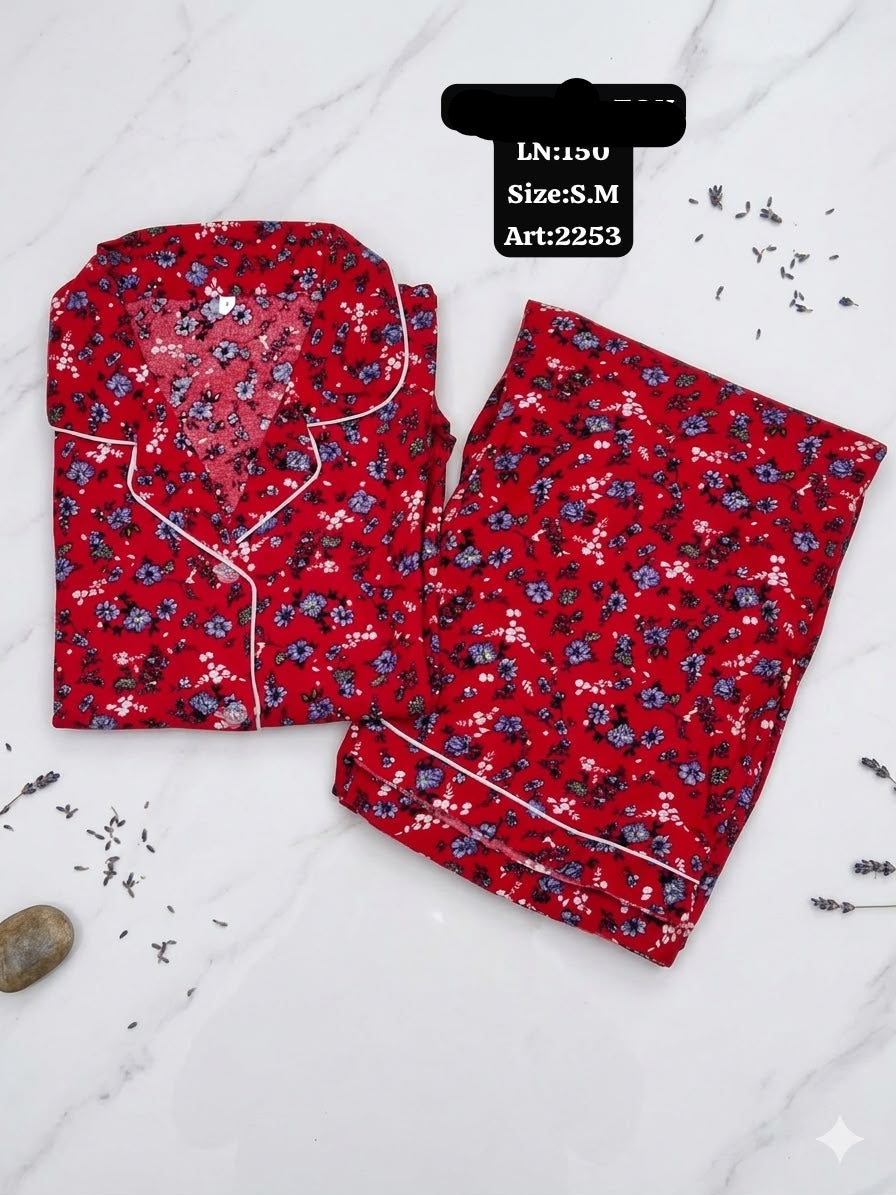 Printed Night Suit