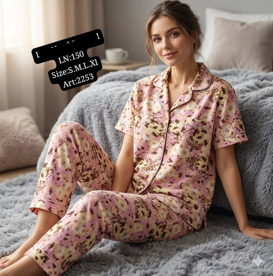 Printed Night Suit
