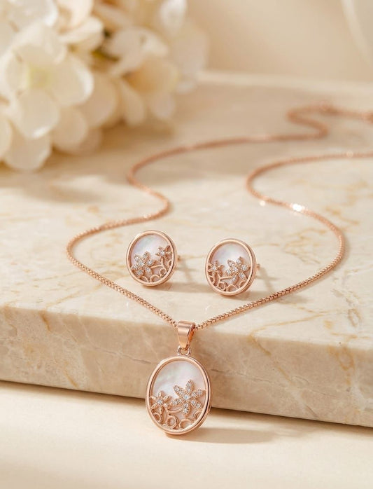 Zircon Locket Set