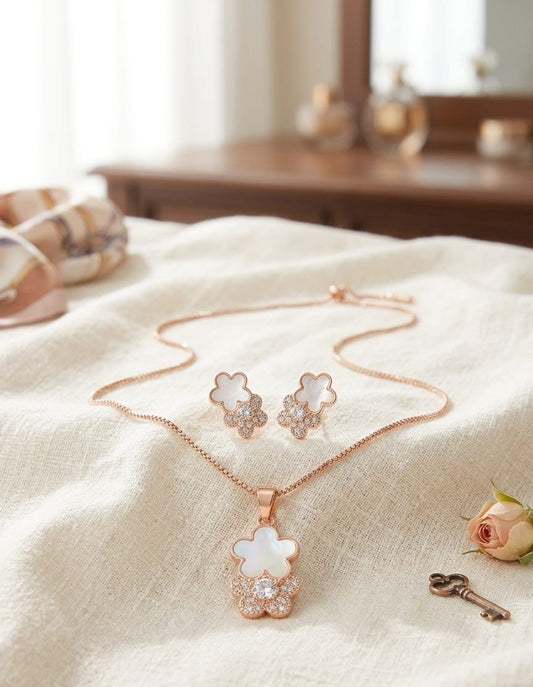 Zircon Locket Set