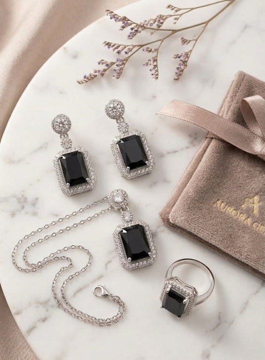Zircon Locket Set