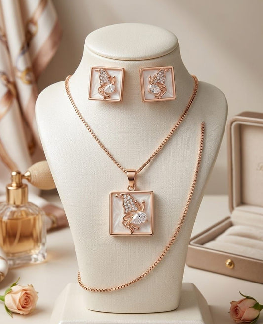 Zircon Locket Set
