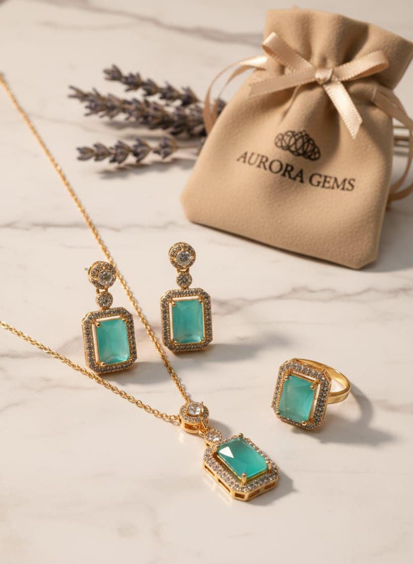 Zircon Locket Set