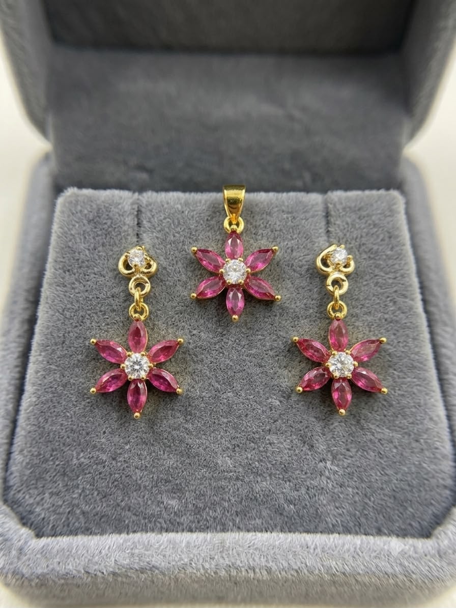Zircon Locket Set
