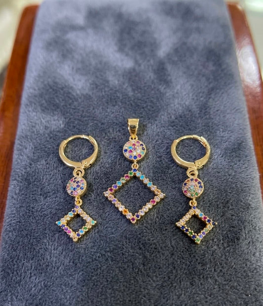Zircon Locket Set