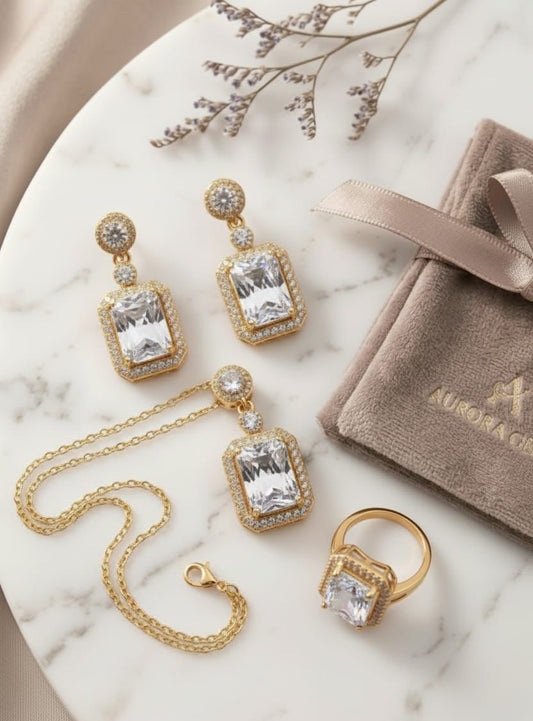 Zircon Locket Set