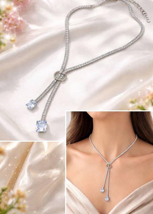 Zircon Long Necklace