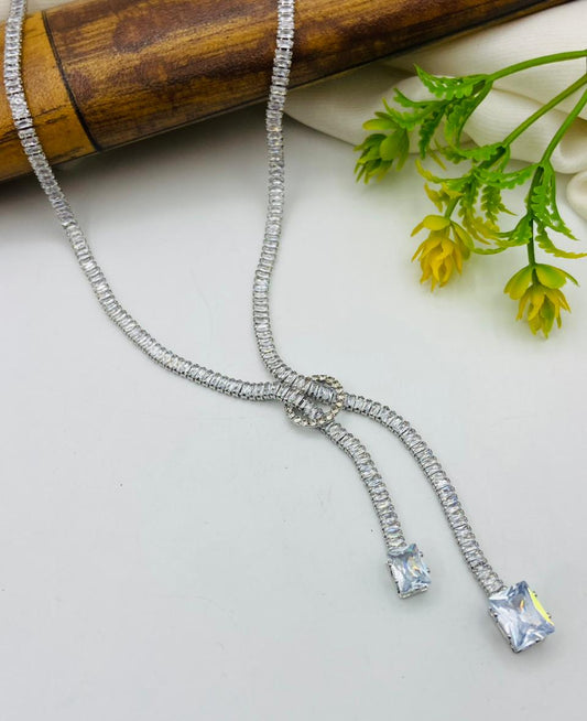 Zircon Long Necklace
