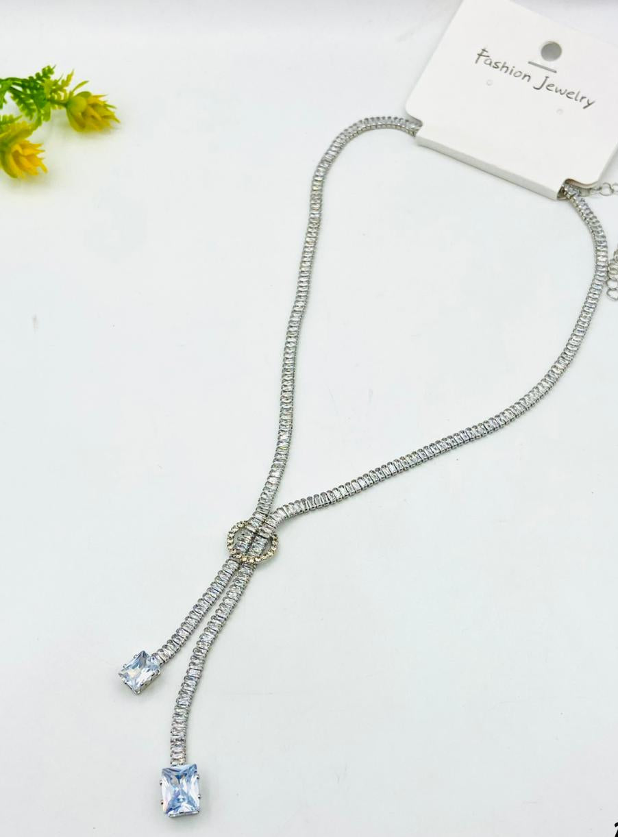 Zircon Long Necklace