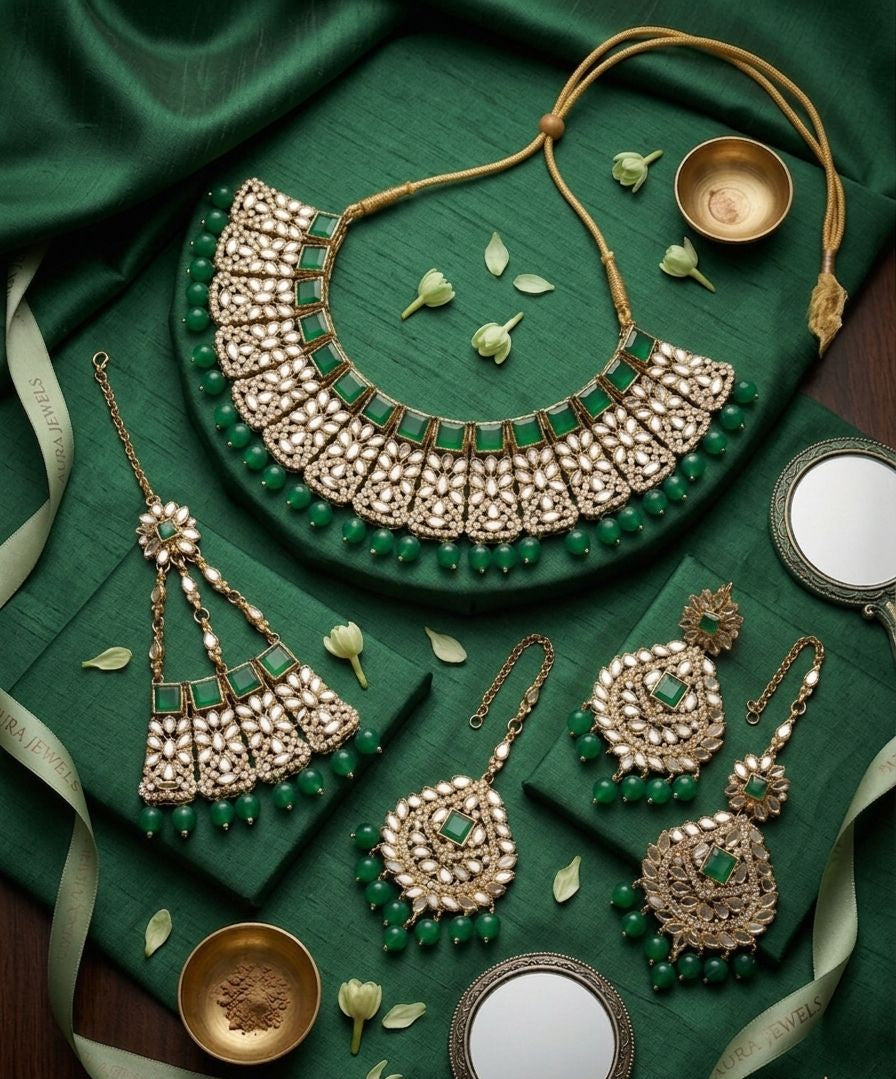 Zircon Stone Bridal Set