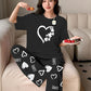 Night Suit with Printed Trouser
