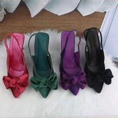 Bow frill heel