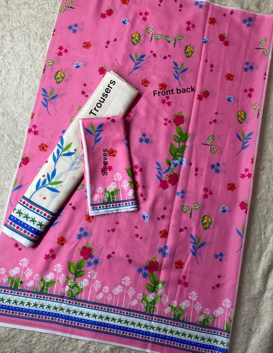 2Pcs Unstitched Cord Set