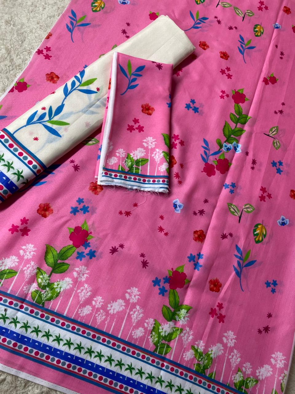 2Pcs Unstitched Cord Set