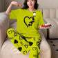 Night Suit with Printed Trouser