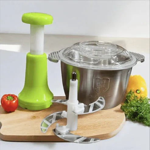 steel bowl push chopper