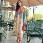 2-Piece Long Printed Kaftan
